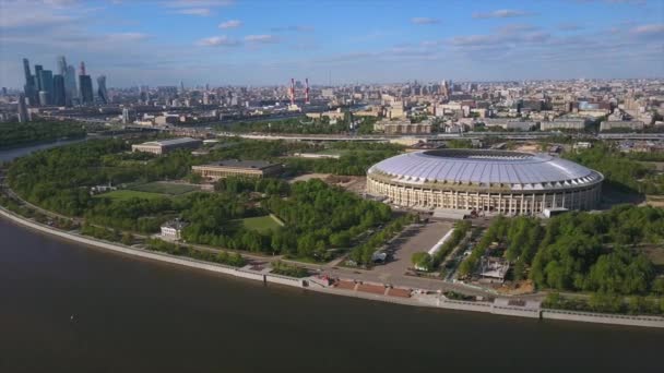 Panorama do rio Moscou — Vídeo de Stock