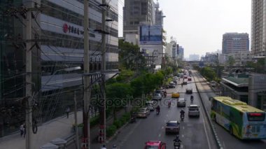 gece bangkok şehir trafik sokakları