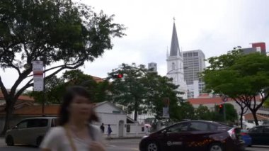 Cityscape görünümü modern Singapur