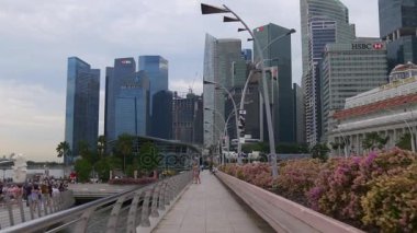 Singapur downtown Marina Bay arasında