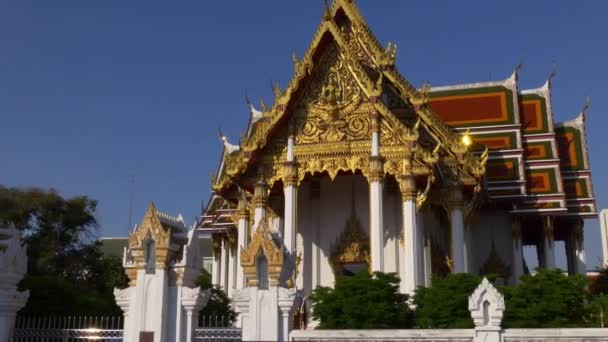 美丽的寺庙在曼谷 — 图库视频影像