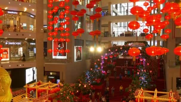 Торговый центр в Гонконге — стоковое видео