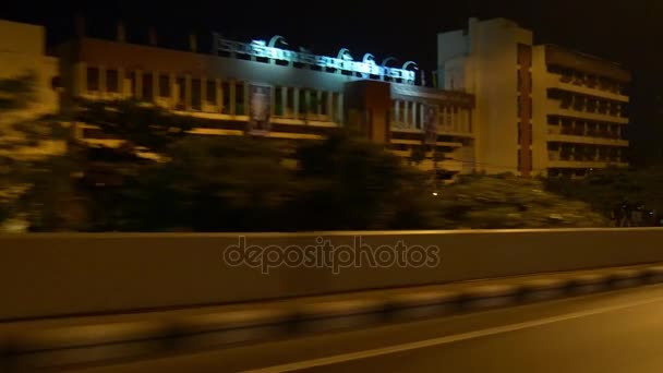 Bangkok stad straten met mensen — Stockvideo