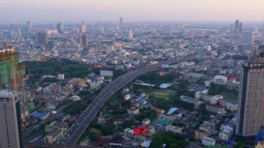 Bangkok şehir sokak trafik