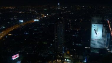 gece Bangkok şehir hava atış