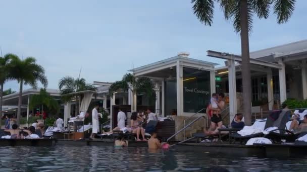 Słynnego marina bay sands hotel — Wideo stockowe