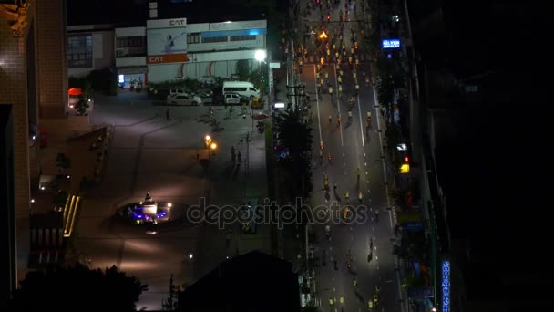 Bangkok şehir sokak trafik — Stok video