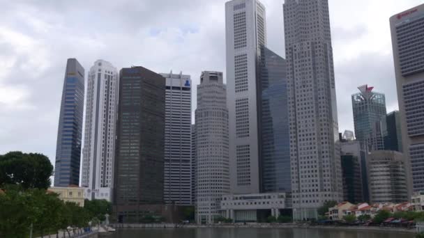 Panorama of Singapore downtown — Stock Video