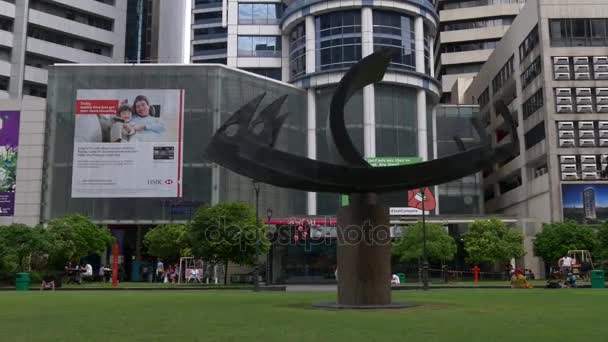 Veduta del paesaggio urbano della moderna Singapore — Video Stock