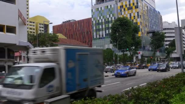 Leven op straat in Singapore — Stockvideo