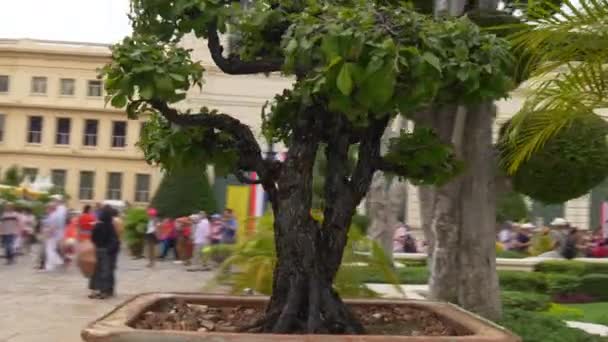 Banguecoque ruas da cidade com as pessoas — Vídeo de Stock