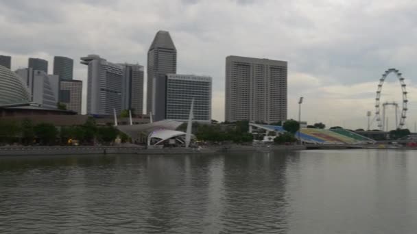 Panorama du centre-ville de Singapour — Video