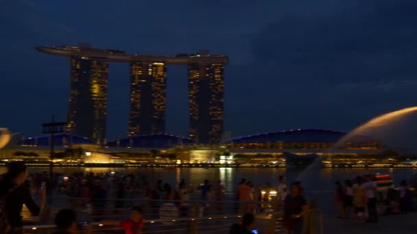 Готель Marina bay sands торговий центр — стокове відео