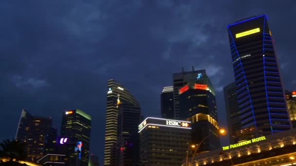 Panorama de Singapura Downtown — Vídeo de Stock