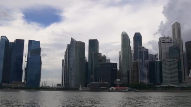 Πανόραμα της πόλης Σιγκαπούρη — Αρχείο Βίντεο
