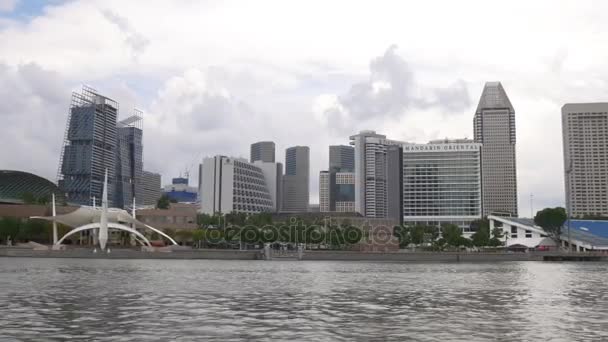 Słynnego marina bay sands hotel — Wideo stockowe