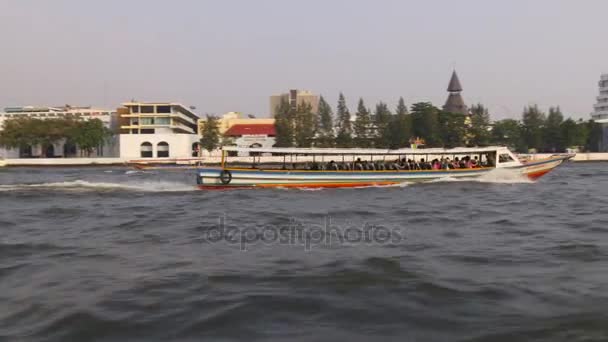 Bangkok Stadt Straßen aus Wasser — Stockvideo