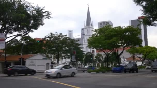 Ζωή του δρόμου στη Σιγκαπούρη — Αρχείο Βίντεο