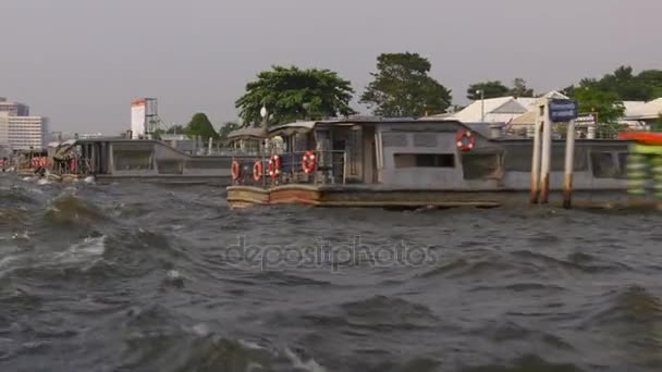 Bangkok calles de la ciudad del agua — Vídeos de Stock