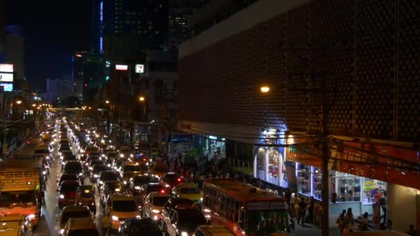 Straßenverkehr in Bangkok — Stockvideo