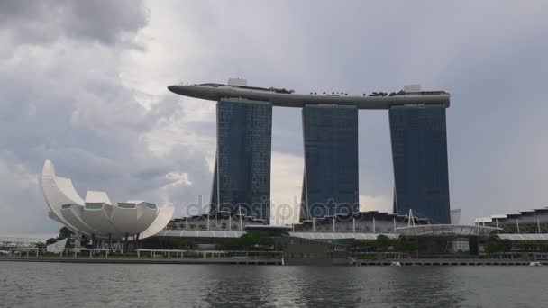 Panorama miasta Singapur — Wideo stockowe