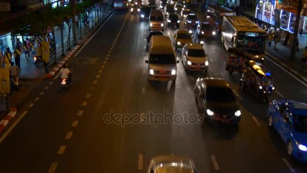 在曼谷市街道交通 — 图库视频影像