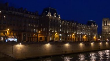 Paris şehir gece zaman