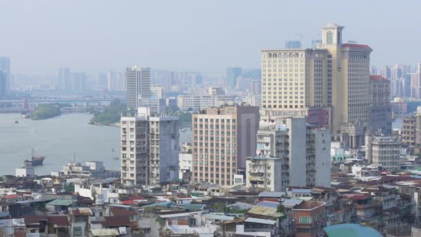 Macau-Stadt bei Tag — Stockvideo