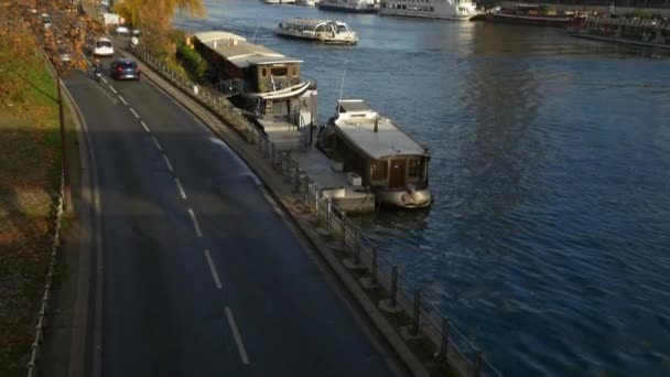 Vista aerea della Torre Eiffel — Video Stock