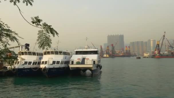 Panorama du paysage urbain de Hong Kong — Video