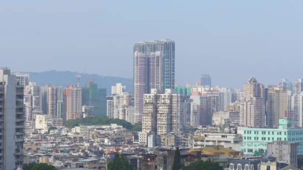 Macao city v denní době — Stock video