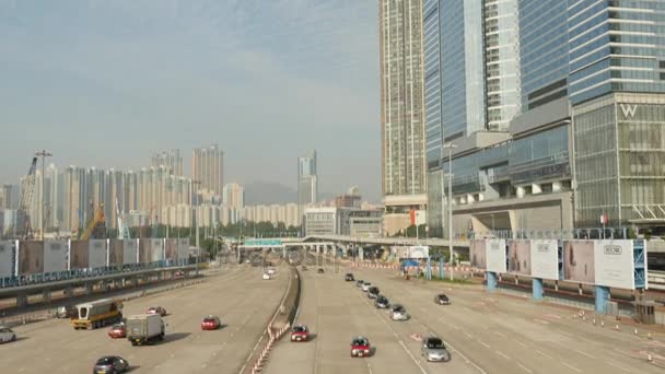 Dagtid trafik i hong kong — Stockvideo