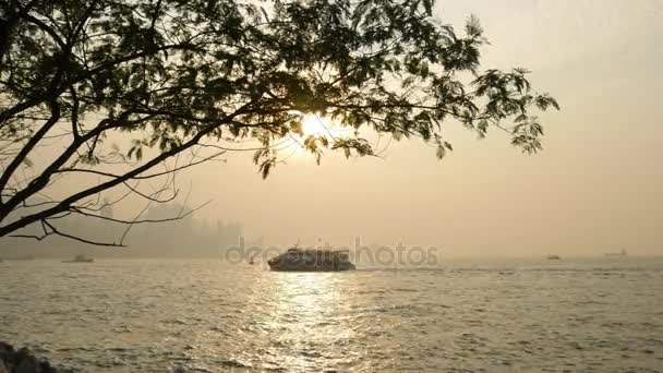 Paisaje urbano de Hong Kong panorama — Vídeo de stock