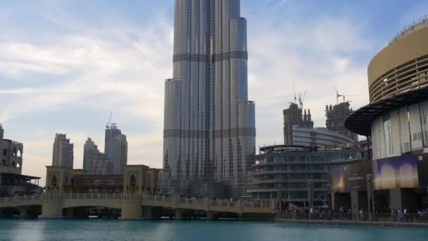 Stadsgezicht uitzicht op Dubai stad — Stockvideo