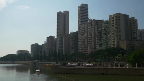 Cityscape view of Macau city — Stock Video