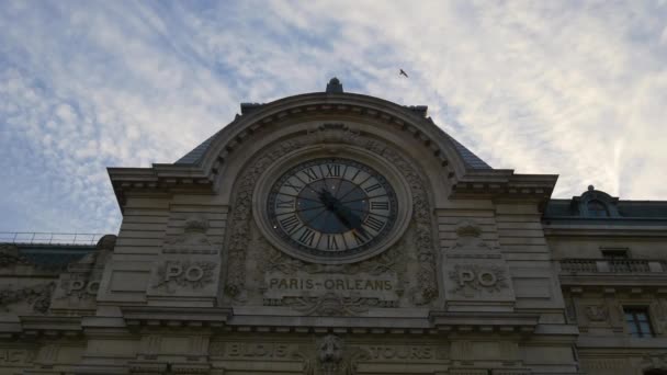 Paris Stadt bei Sonnenuntergang — Stockvideo