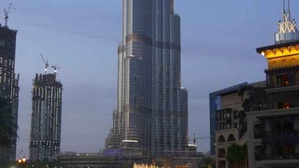 Vue sur le paysage urbain de Dubaï — Video