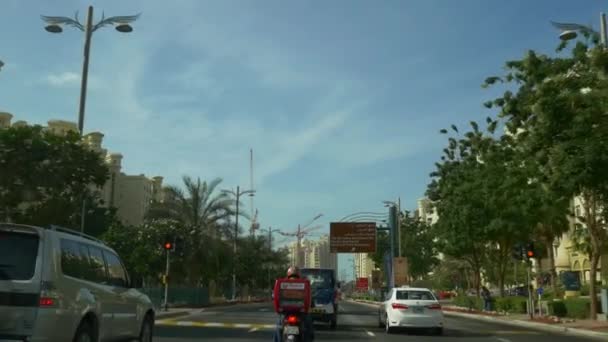 Lalu Lintas kota Dubai — Stok Video