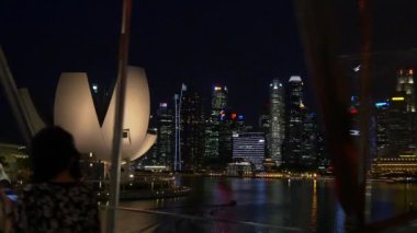 Singapur şehir Köprüsü'nün görünümü