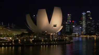 Singapur şehir Köprüsü'nün görünümü