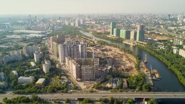 Panorama du paysage urbain de moscou — Video