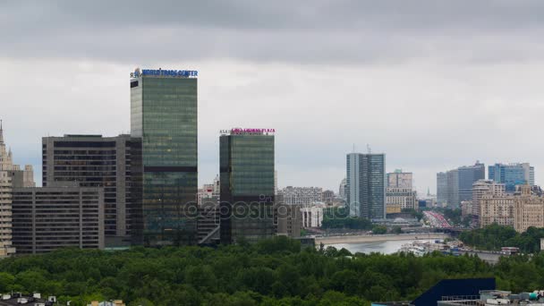 Москва міський пейзаж Панорама — стокове відео