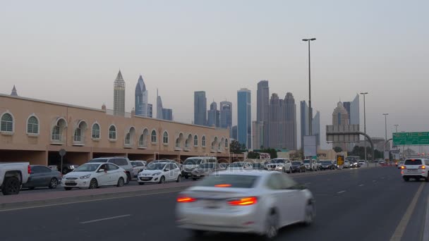 Trafic de la baie de la marina de Dubai — Video