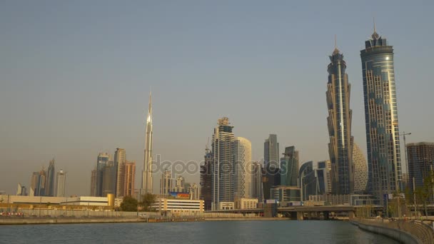 Dubai marina panorama — Wideo stockowe