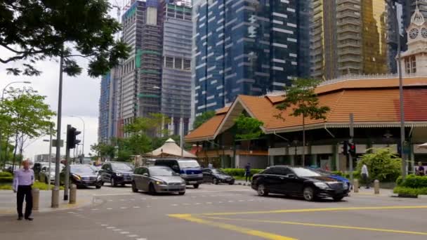 Leven op straat in Singapore — Stockvideo