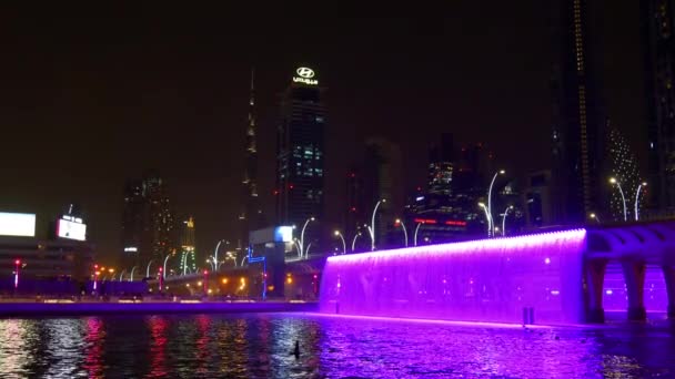 Dubai marina bangunan panorama — Stok Video
