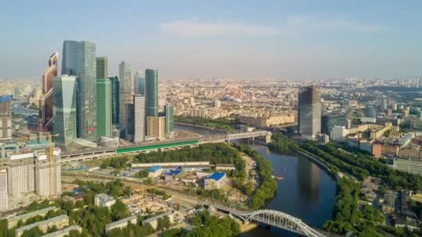 Panorama da paisagem urbana de moscow — Vídeo de Stock