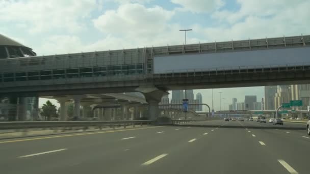 Κυκλοφορίας του κόλπου του Ντουμπάι Μαρίνα — Αρχείο Βίντεο