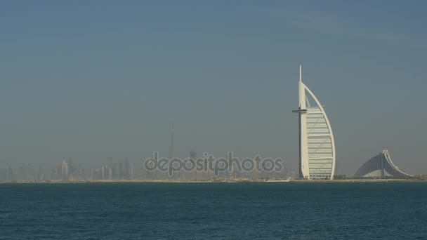 Dubai marina panorama — Stock Video