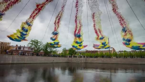 Beroemde Sint-petersburg nieuwe holland markt — Stockvideo